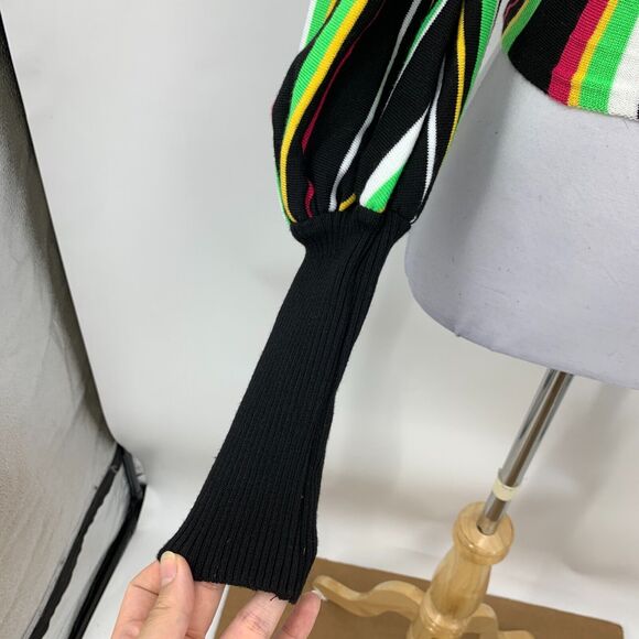 Fashion Nova Finding The One Shoulder Sweater Womens XS Extra Small Puff Sleeve - Picture 4 of 13